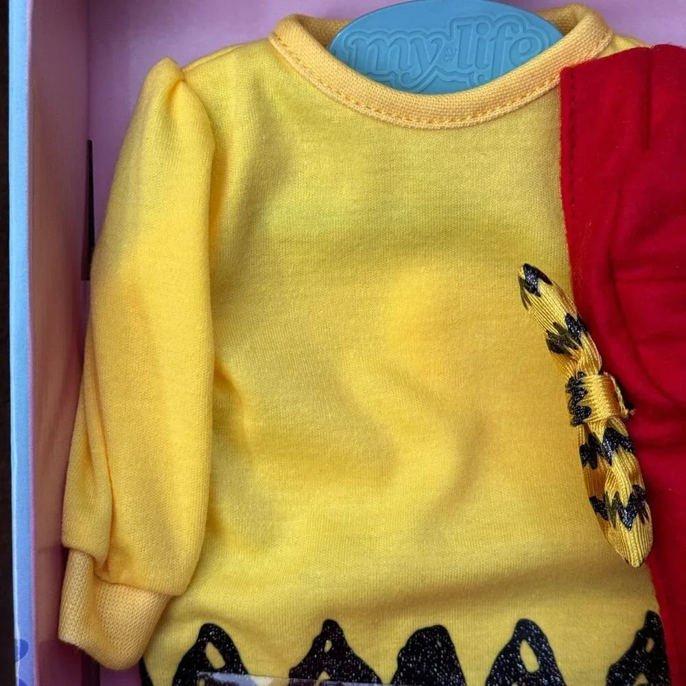 My‎ Life As Peanuts Snoopy Picture Day 5-Piece Outfit For 18" Dolls Dress NEW - Picture 5 of 12
